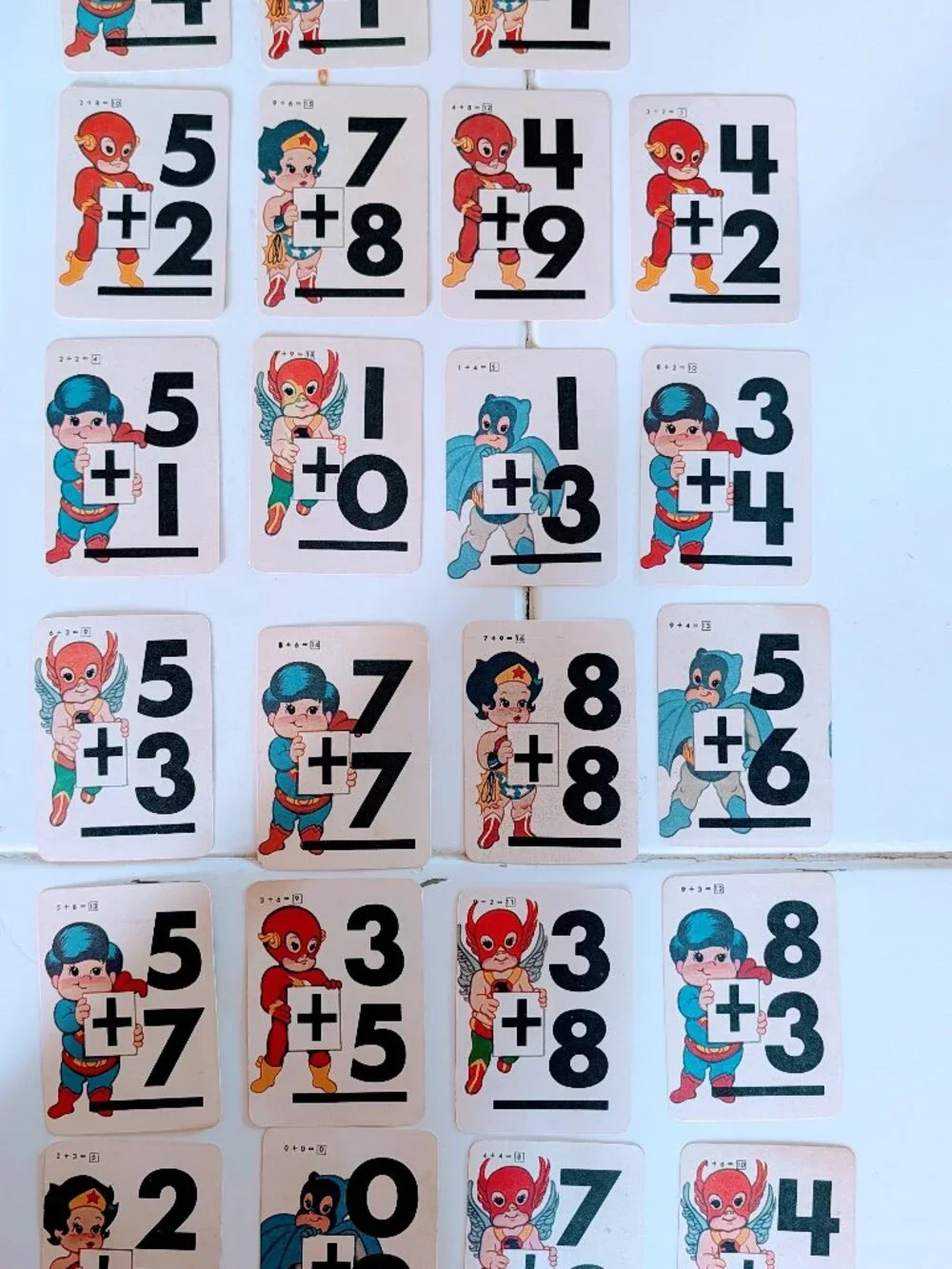VTG 1984 Super Jrs DC Comics Addition Flash Cards Set of 23 Justice League Rare
